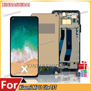 High Quality Screen For Xiaomi Mi 11 Lite M2101K9G TFT Display Touch Screen Frame Battery Cover Housing Digitizer Assembly 