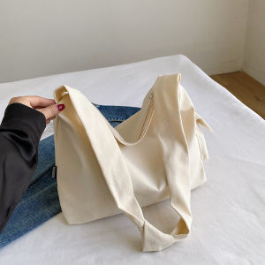 Large Capacity Canvas Tote Bag for Women Commuting Single Shoulder Bag College Students Class New 2024 High Quality Tote Bag