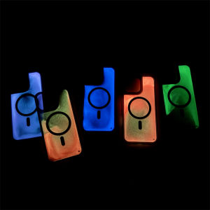 Night Light Luminous Liquid Quicksand Flowing Magnetic Case for Magsafe IPhone 16 15 14 13 Pro Max Plus I16 Mag Safe Phone Cover