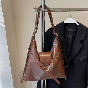 Fashionable Large Capacity Autumn Winter Womens Crossbody Tote Bag Commuter Bag Stylish Shoulder Bag Dual Purpose Bag