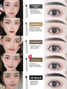 MONLEYTA | Waterproof Long-lasting Eyebrow Pencil For Women Authentic Natural Looking Fill-In Durable Color Locking Sweatproof Makeup