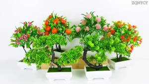 Cây Bonsai Nhân Tạo Nhỏ Cây Nhựa Trong Chậu Hoa Giả Trang Trí Nhà Cửa Bàn Đám Cưới Lễ Hội
