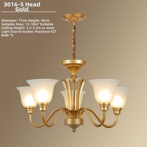 MINGRU | American Simple Luxury Antique Iron Chandelier