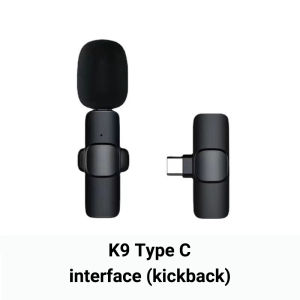 Mini Wireless Lavalier Lapel Microphone Portable Clip On Mic Universal Audio Video Recording Microphone Compatible IOS Type C