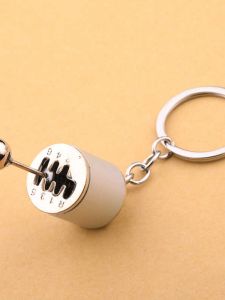 Men's Metal Gear Shift Keychain: A Stylish & Functional Stress Relief Racing Pendant