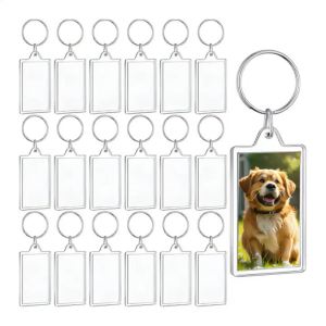 Acrylic Photo Keychains Blank Photo Inserts for Key Rings Personalized Gifts for Family And Friends