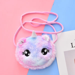 Cute Cartoon Plush Crossbody Bag for Girls Baby Small Coin Purse Single Shoulder Bag Childrens Bag Dream Fairy Model Toy