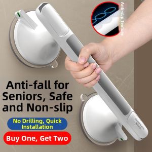 SUHE | Anti-slip Elderly Safe Bathroom Grab Bar Vacuum Suction Cup