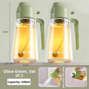 HAOGUANJIA | Japanese Auto Open Close Anti-Leak Kitchen Glass Oil Bottle