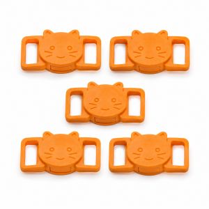 Mini Cat Face Plastic Snap Buckle 10mm Colorful Quick Release Clasp for Cat Collars Pet Collar Buckle Accessories