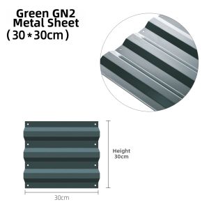 Outdoor Galvanized Flower Bed Rectangular Combination Flower Pot for Courtyard Garden Planting Simple Style Floor Standing