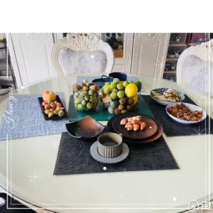 เผ่นรองจาน เผ่นรองเก้ว กันคราบ กันความร้อน สินค้าดี ราคาโรงงาน ลายสวย ราคาโปร ผ้าบนโต๊ะอาหาร น่าใช้ ช่วยจัดระเบียบบนโต๊ะ