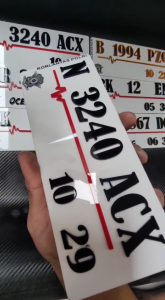 PLAT NOMOR COSTUM AKRILIK TIMBUL BERKUALITAS BISA REQUEST NAMA