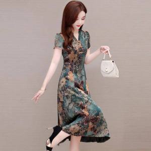 MAIMEI | Đầm Qipao Cổ Thấp Tinh Tế
