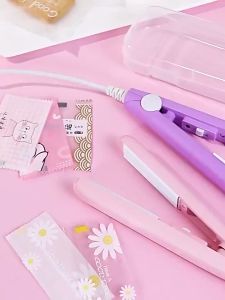 1 PCS Mini Electric Heat Sealing Machine Vacuum Seal Sealer Food Sealer Manual Hand Portable Charge Purple Storing Food Essentials