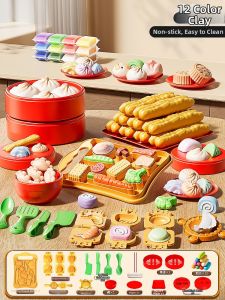 XIDIQI | Non-toxic Children Kitchen Playset Modeling Clay