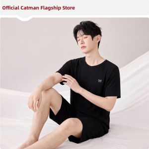 MiiOW | Couples Summer Short Sleeve Tencel Pajama Set