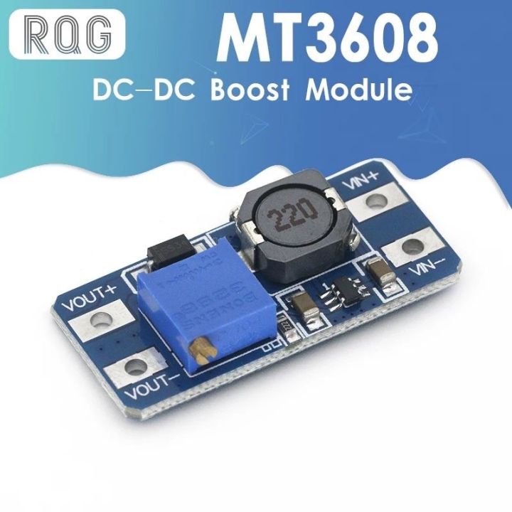 MT3608 2A DC-DC ADJUSTABLE STEP UP BOOST VOLTAGE REGULATOR POWER SUPPLY ...