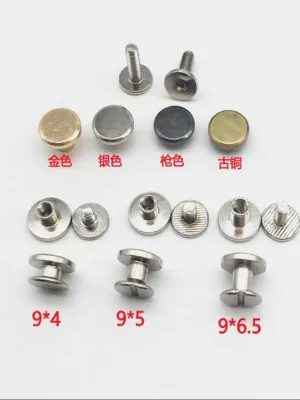 Đinh Tán Đai Thắt Lưng Đầu Phẳng Phụ Kiện Đinh Tán Thủ Công DIY Đinh Tán Đinh Tán Mẹ Và Con Phụ Kiện Phần Cứng