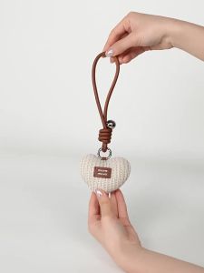 Handmade Heart-shaped Bag Charm Lovely Decorative