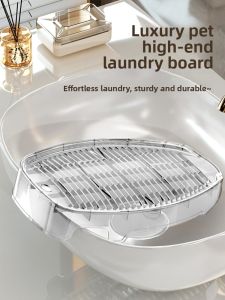 FURENJILI | Dorm Friendly Plastic Baby Sock Washing Board