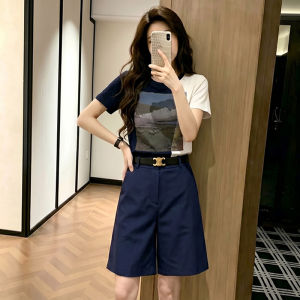 Shalldoer | Fashion Casual Print T-Shirt and Shorts Set