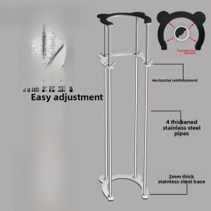 Stainless Steel Kitchen Sink Bracket Ceramic Vegetable Washing Basin Face Washing Basin Support Frame Undermount Sink Stand