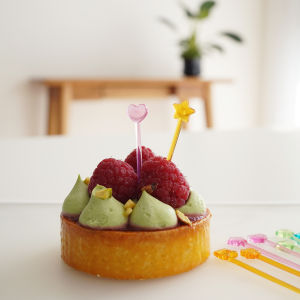Colorful Star Heart Shaped Decorative Fruit Fork