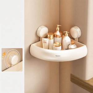 youqin | Suction Cup Bathroom Storage Shelf No Drilling