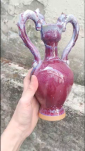🪴Bình hoa/Rót celadon hạc và bình hoa thúy hồng hai tai rồng