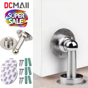 กันชนประตู ที่กันประตูกระแทก กันชนประตูแสตนเลสแบบมีแม่เหล็กในตัวติดแน่นไม่มีหลุด พร้อมอุปกรณ์ติดตั้ง (แผ่นกาว / น๊อต+พุ๊ก) สินค้าพร้อมส่ง