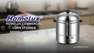 Homelux 48L Commercial Corn Steamer Stainless Steel Multi Steamer HMCS-48L