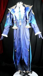 **【Ready Stock】KOIMONO Neuvillette Genshin Impact Default Costume Cosplay Acc Set / Kostum Cosplay Neuvillette Genshin Impact**