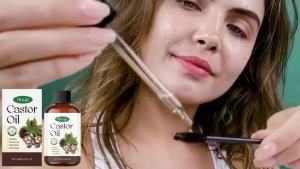 EELHOE | Organic Castor Oil Hair Serum Deep Nourishment Repairing Damaged Hair Roots Hair Loss Scalp Treatment Smoothing Hair Care