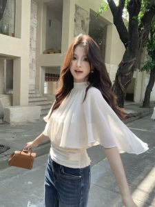 ZHILU | Flattering Slim Elegant Poncho Style Blouse Thin