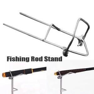 Stainless Steel Fishing Rod Rest Holder Fishing Rod Ground Stand