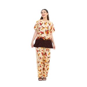 Setelan Piyama Batik Baju Tidur Celana Panjang Busui Wanita Motif 719 Bahan Rayon Adem Dan Nyaman