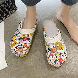 QIAOHUI | Dép Mules Che Ngón Chống Nước Mới Xinh Xắn Theo Xu Hướng Ins