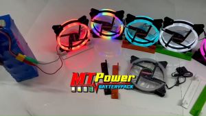 ขายึดพัดลม พัดลมระบายความร้อน พัดลมเคส cooling fan พัดลมคอมพิวเตอร์ ไฟวงแหวน เคสหม้อน้ำ ขนาด 12 cm