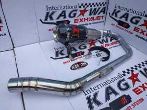Knalpot Akrapovic Gp Lorenzo Carbon Gsx R150 Cbr150r R15v3 v2 Vixion Byson Mx King Verzha Xabre Sonic Satriafu Supra GTR150 Tiger Megapro Pulsar200ns Mx new135 Ninja 250sl mono