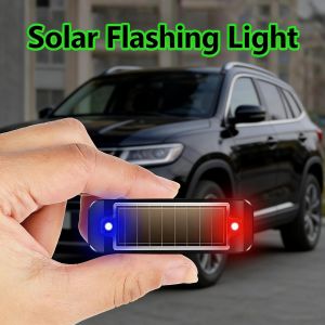 Solar Power LED Warning Light for Car & Motorcycles Strobe Caution Running Lamp Night Visibility Flashlight Indicator