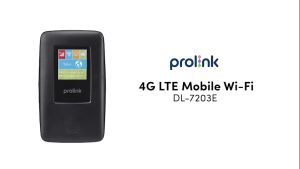 Bộ phát Wifi di động PROLiNK DL7203E dùng SIM 4G LTE 150Mbps pin 6000mAH lên tới 25h TFT 1.44" cổng RJ45 USB 2.0