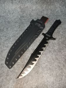 มีด​อุปกรณ์​ตั้งแคมป์​เดินป่า​ เหล็ก​VG​10.มีดแรมโบ้ [Ghost Jianlan]