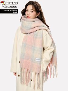 TUCANO | Warm Pink Plaid Multimatch Winter Scarf