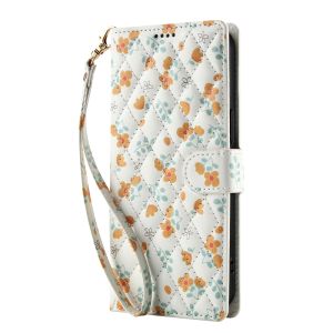 For Samsung Galaxy A56 A55 A36 A26 A25 A06 A16 A15 5G Cover Samsung A55 A56 A15 A16 4G Phone Case Flower Magnetic Leather Wallet Card Slot Flip Cover Casing