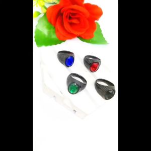CINCIN COWO TITANIUM BATU BULAT LIST GERIGI RING HITAM FASHION ANTI KARAT DAN ANTI LUNTUR (COD)