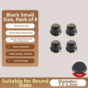 Anti-slip Durable Silent Chair Leg Protectors 8 Pieces