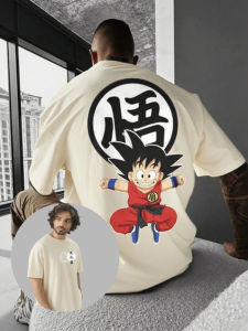Bandai | Anime Dragon Ball Goku Oversized T-shirt Men Women Short Sleeve Graphic Tee Streetwear New Summer Trendy Casual Tops Y2k Clothes
