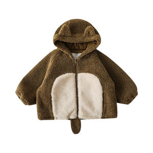 Áo Khoác Trẻ Em Mùa Đông Dày Dặn Có Mũ Trùm Đầu Áo Khoác Cotton Có Khóa Kéo Thời Trang Hợp Thời Trang Cho Bé Trai