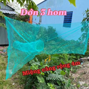 Dớn kẻm bắt tép tôm cá dớn đại 3 hom mình dài 3m đường kính 58cm50cm45cm38cm mắt lưới 35 li